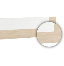 Conjunto dormitorio de Cabecero + 2 mesitas de noche color cambrian y blanco.