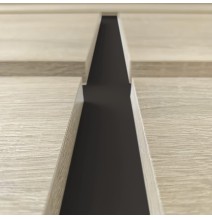 BricoExpo - Pack Cabecero de 160 x 120 cm + 2 Mesitas de Noche | Color Cambria y Grafito (para Cama de 135-140 o 160)