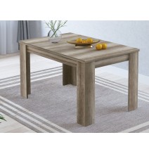 Mesa de Comedor Extensible, Mesa Salón, Robusta, Color Cañón, 138-198 cm (Largo) x 88 cm (Ancho) x 76 cm (Alto)