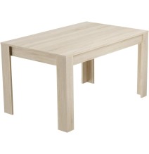 Mesa de Comedor, Mesa de Salón Fija, Color Cambria, Medidas: 140 cm (Largo) x 80 cm (Ancho) x 75 cm (Alto)
