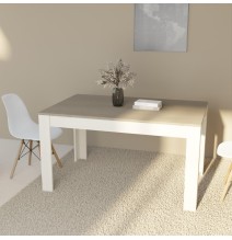 Mesa de Comedor, Mesa de Salón Fija, Color Andersen Pino Gris, Medidas: 140 cm (Largo) x 80 cm (Ancho) x 75 cm (Alto)