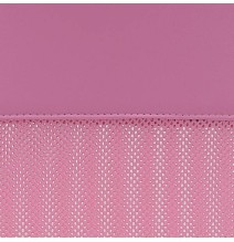 Silla de Oficina Ergonómica con Respaldo en PU Rosa y Tejido 3D Rosa, Reposacabezas Ajustable - Medidas 57,5x54x104-114 cm