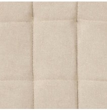 6 Sillas Tapizadas en Tela Beige con Asiento y Respaldo Acolchados, Patas Cromadas - Medidas 45x46x100 cm