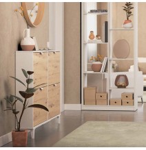 Mueble Zapatero - Almacenamiento Elegante y Práctico | 97,4 x 116,8 x 20 cm (alto x ancho x fondo)