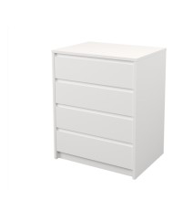 Cómoda Cajonera 4 cajones acabado en blanco. 74cm(alto) 60cm(ancho) 45cm(fondo)