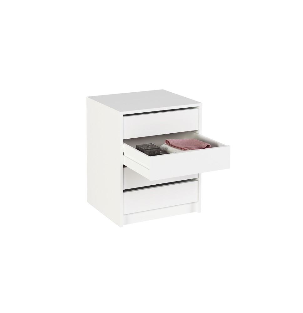 Cajonera 4 cajones | Color: Blanco | Medidas: 62 cm x 50 cm x 44 cm mueble dormitorio