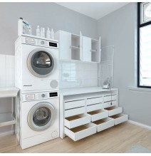 Cajonera 4 cajones | Color: Blanco | Medidas: 62 cm x 50 cm x 44 cm mueble dormitorio