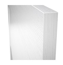 Cabezal para Cama de Matrimonio con patas, Color Blanco, Medidas: 160 cm (Ancho) x 130 cm (Alto) x 2,5 cm (Fondo)