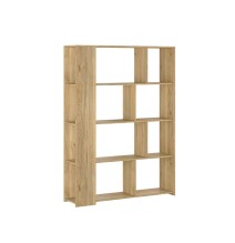 Estantería Decorativa, Librería, Separador Ambientes, Acabado en Color Mauvella, 176 cm (Al) x 129 cm (Anc) x 32,8 cm (Fon)