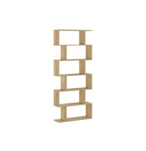 Meyvaser - Estantería Alta Salón, Libreria, Color Mauvella, Medidas: 191 cm (Alto) x 80 cm (Ancho) x 24,6 cm (Fondo