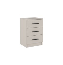 Conjunto Pack Cabecero y 2 Mesitas de Noche,Mesilla de noche 3 Cajones Color Beige, Medidas:110x45x1,6 cm (LargoxAltoxProfundo)