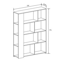 Conjunto de Salón Mueble Completo: Bajo TV, Mueble Bar, Estantería y Mueble Colgar - Estilo Mauvella Rayas.